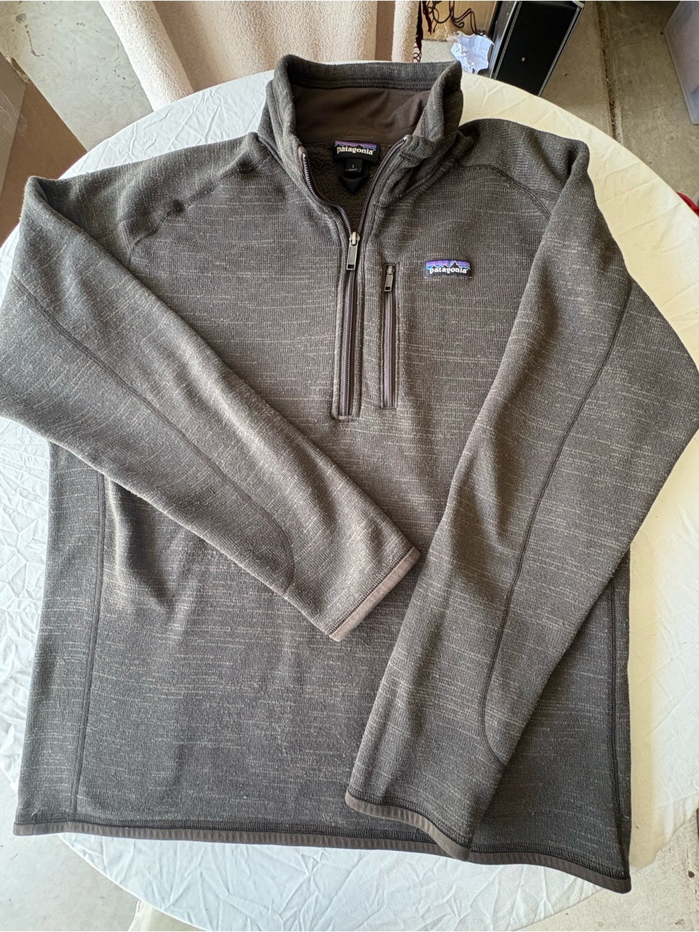 Patagonia Better Sweater Men’s L Gray 1/4 Zip Fleece Pullover